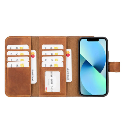 iPhone 14 Leather Wallet Case Detachable RFID – Santa Mizuri Leather