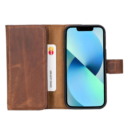 iPhone 14 Pro Leather Wallet Case Detachable RFID – Santa Mizuri Leather