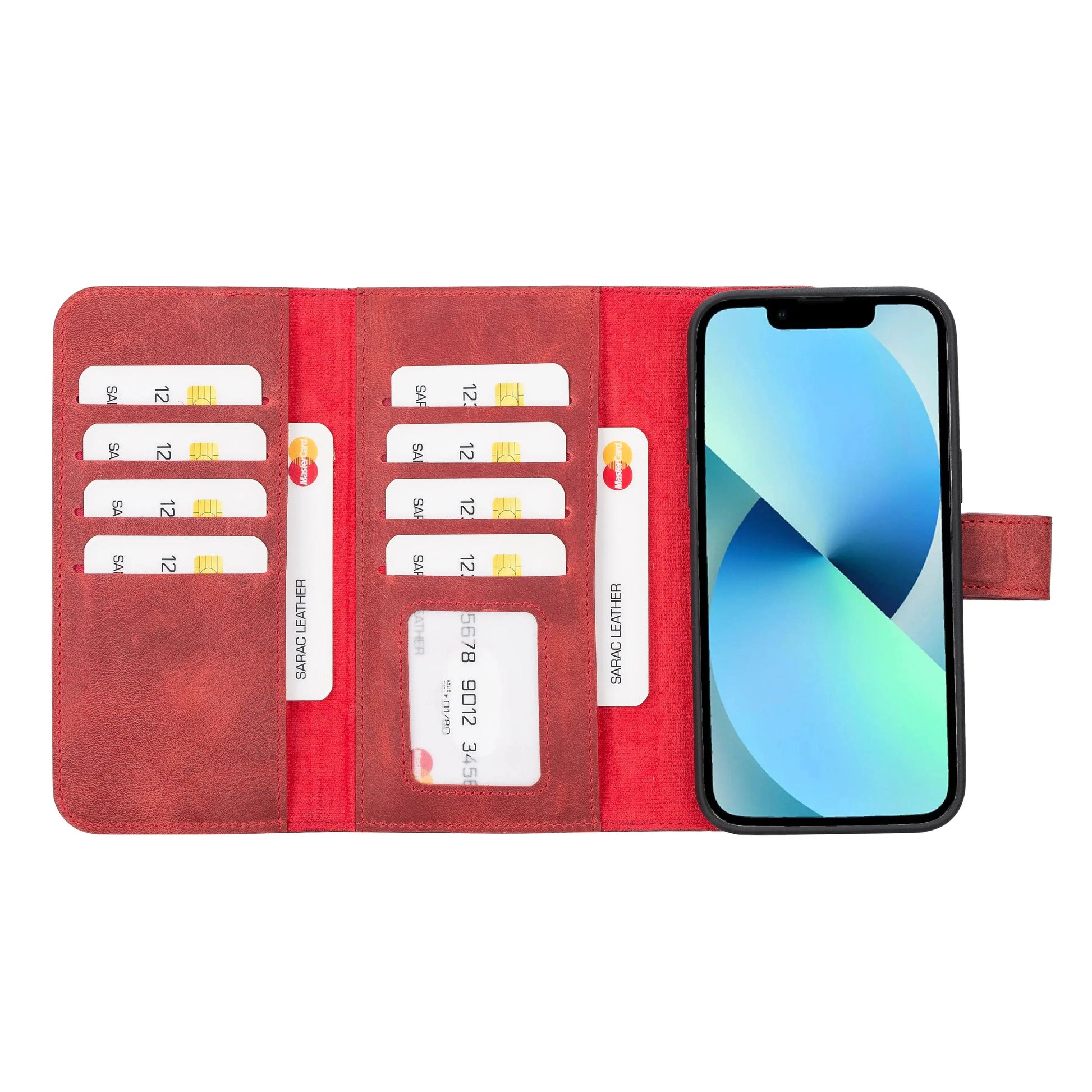 iPhone 14 Pro Max Leather Wallet Case Detachable RFID – Santa Mizuri Leather