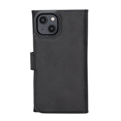 iPhone 14 Leather Wallet Case Detachable RFID – Santa Mizuri Leather