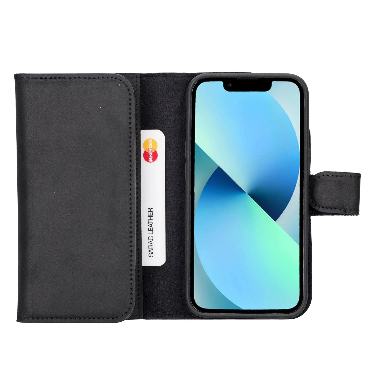 iPhone 14 Leather Wallet Case Detachable RFID – Santa Mizuri Leather