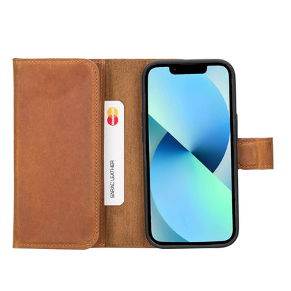 iPhone 14 Pro Leather Wallet Case Detachable RFID – Santa Mizuri Leather