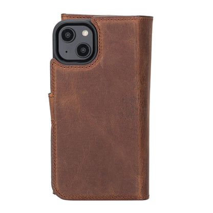 iPhone 14 Leather Wallet Case Detachable RFID – Santa Mizuri Leather
