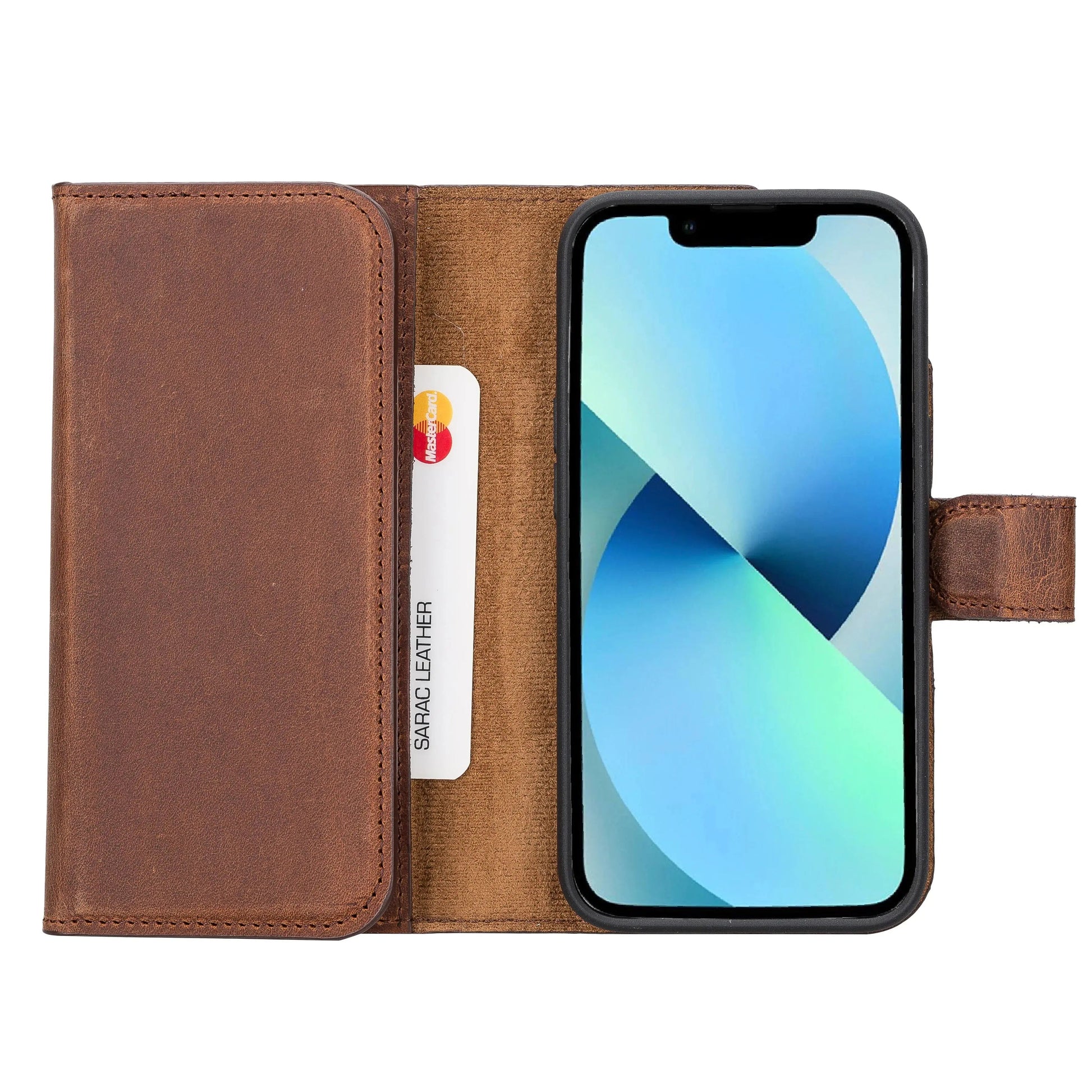 iPhone 14 Leather Wallet Case Detachable RFID – Santa Mizuri Leather