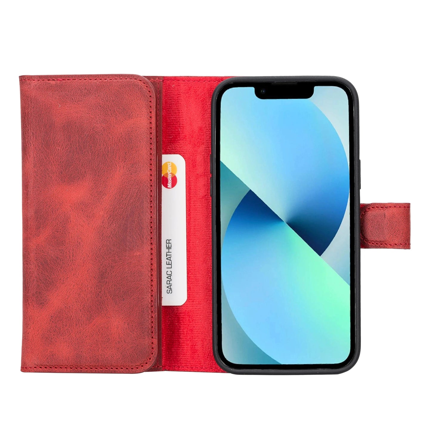 iPhone 14 Plus Leather Wallet Case Detachable RFID – Santa Mizuri Leather