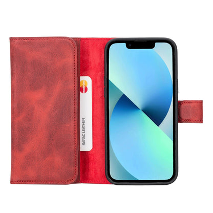 iPhone 14 Plus Leather Wallet Case Detachable RFID – Santa Mizuri Leather