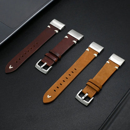 Garmin Leather Soft Strap - Premium Comfort Band BandsCo Straps