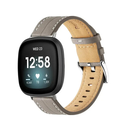 Fitbit Versa & Sense Leather Band - Premium Comfort BandsCo Straps