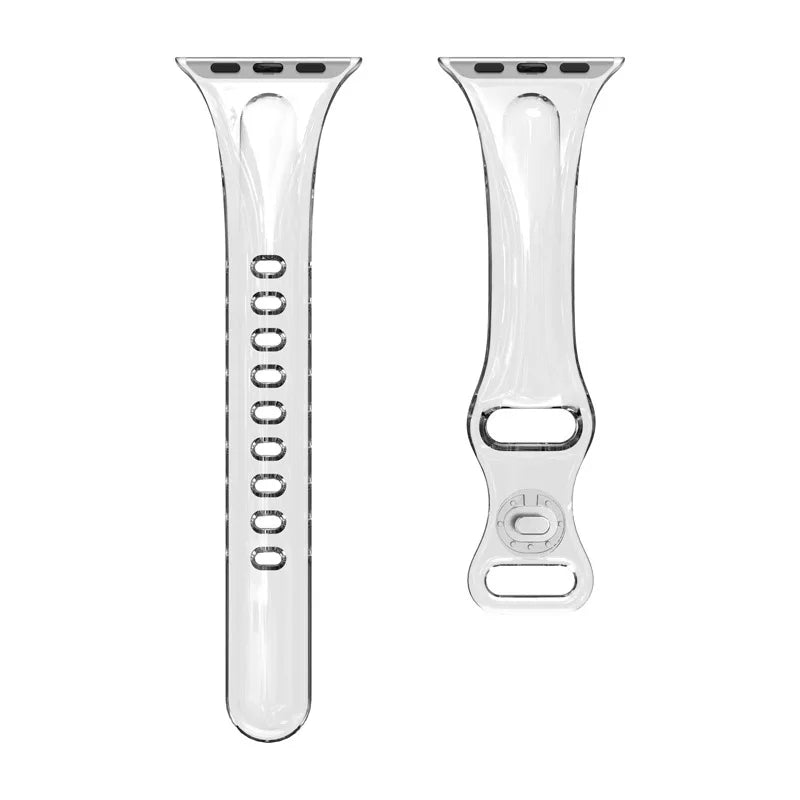 Apple Watch Transparent Strap - Soft Rubber - Clear Design BandsCo Straps