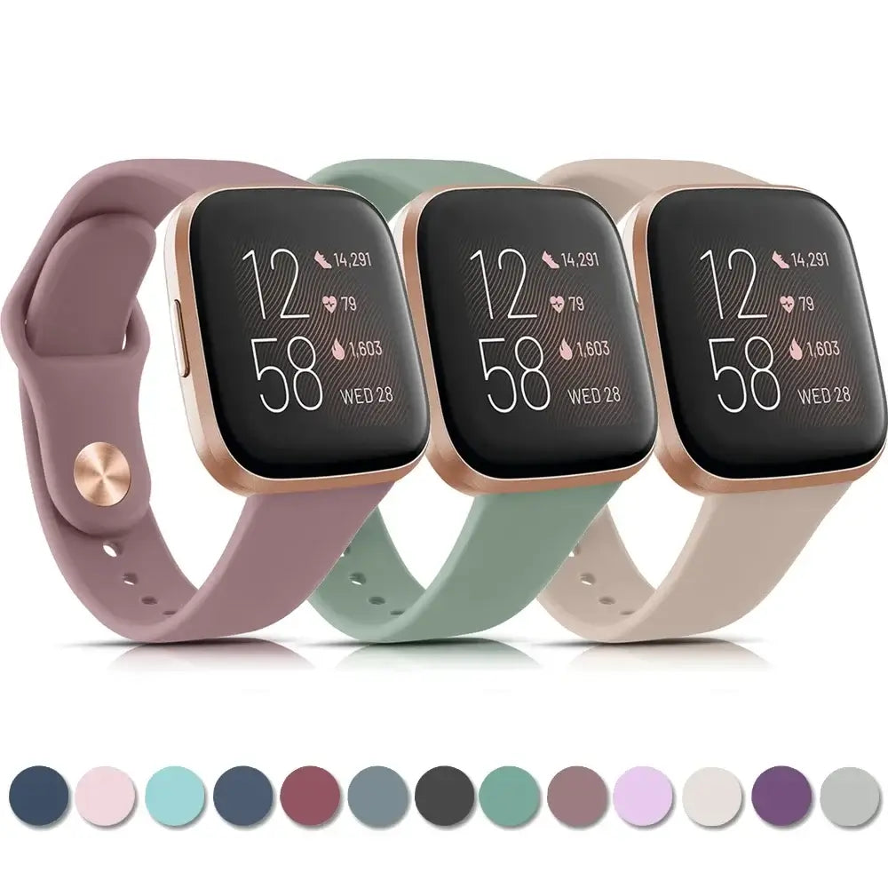Fitbit Versa & Sense Silicone Strap - Soft Waterproof Design BandsCo Straps