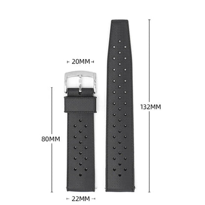 COROS PACE & APEX Tropic-Style Perforated FKM Rubber Band BandsCo Straps