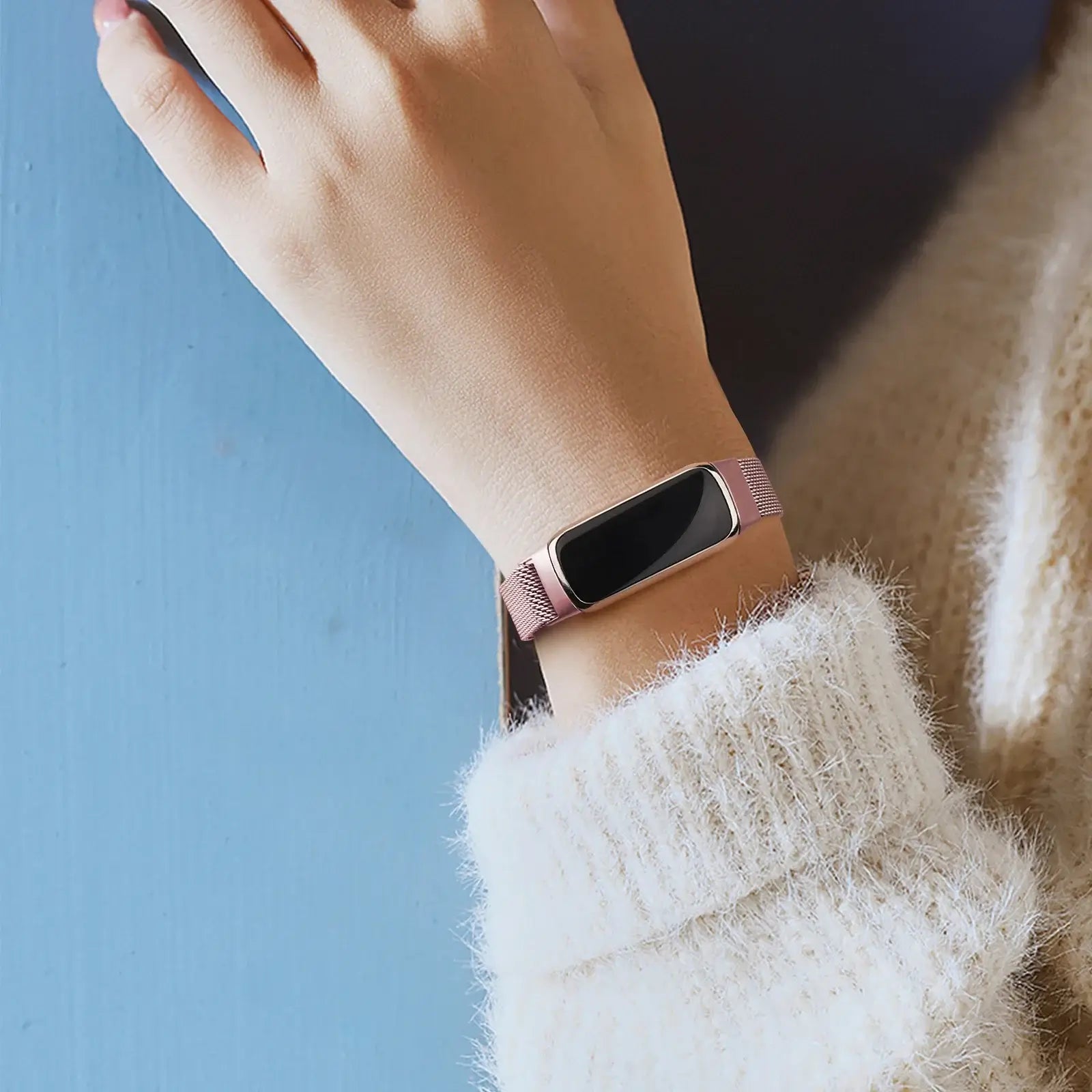 Fitbit Luxe Steel Magnetic Band - Elegant Mesh Design BandsCo Straps