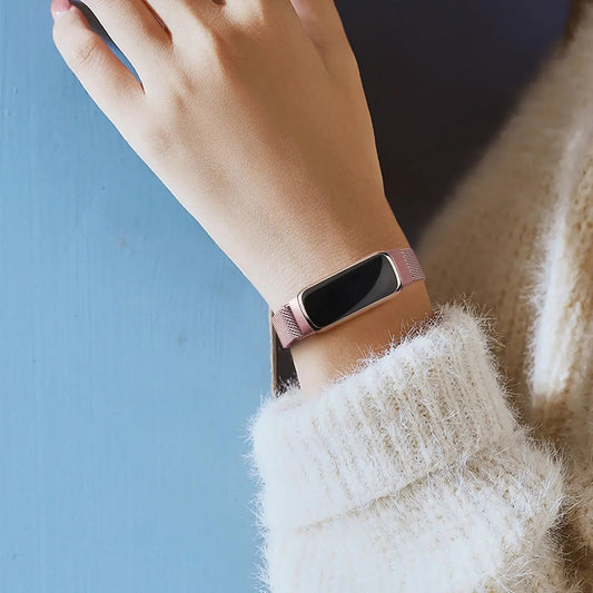 Fitbit Luxe Steel Magnetic Band - Elegant Mesh Design BandsCo Straps