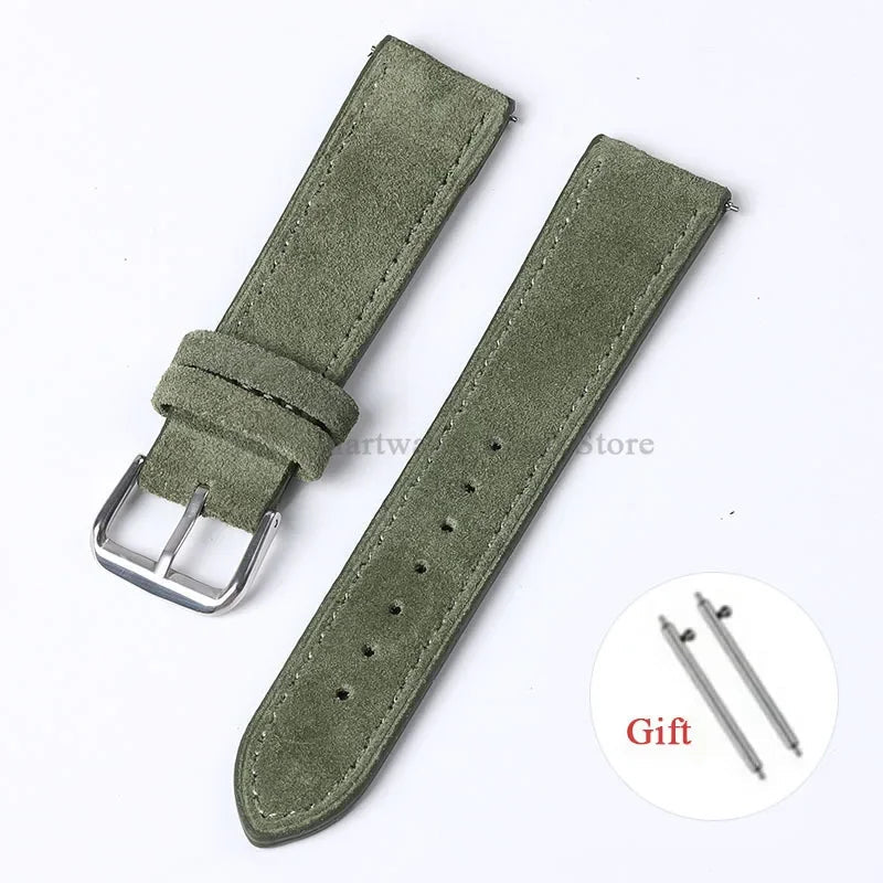 OnePlus Smartwatch Vintage Suede Leather Band Quick Release Strap BandsCo Straps
