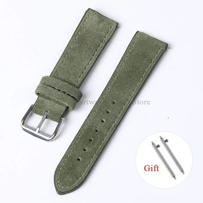 Polar Suede Leather Watch Strap For Polar Smartwatch - Handmade Quick Release BandsCo Straps