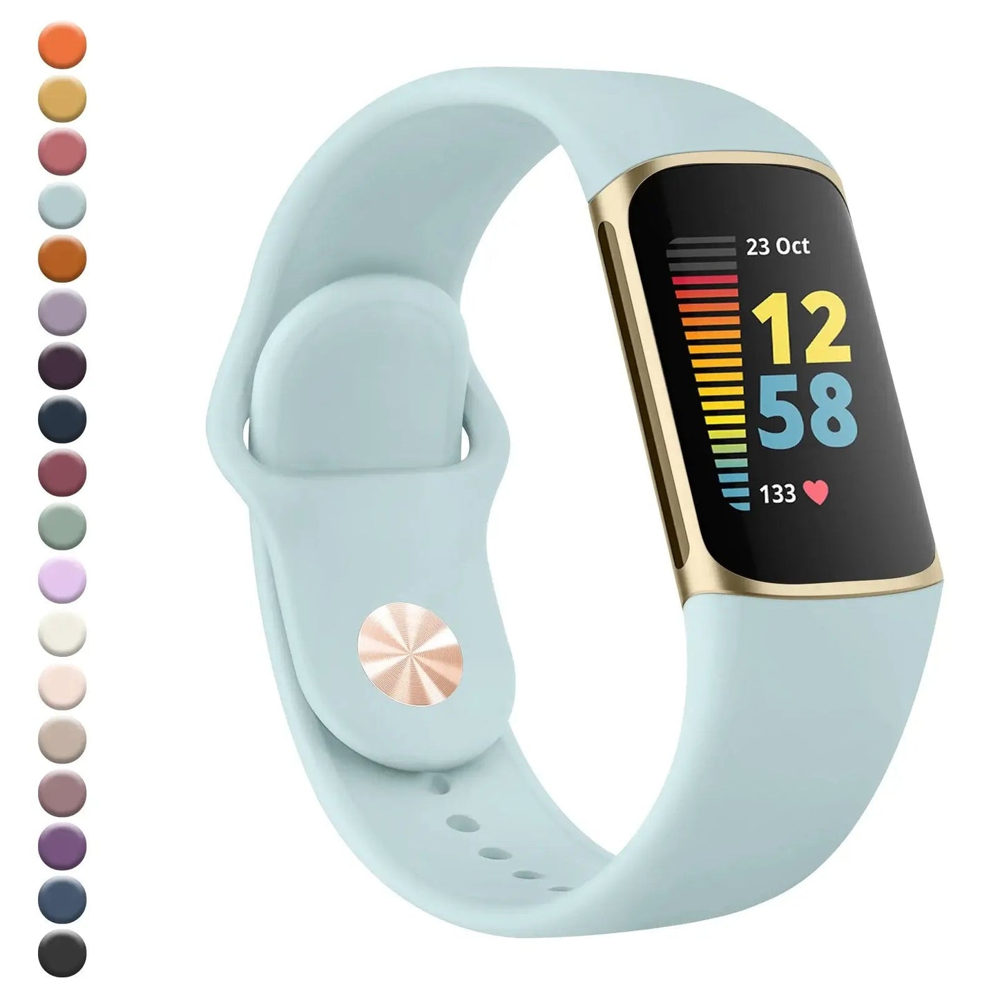 Fitbit Charge 5 6 Silicone Band - Soft Comfortable Design BandsCo Straps