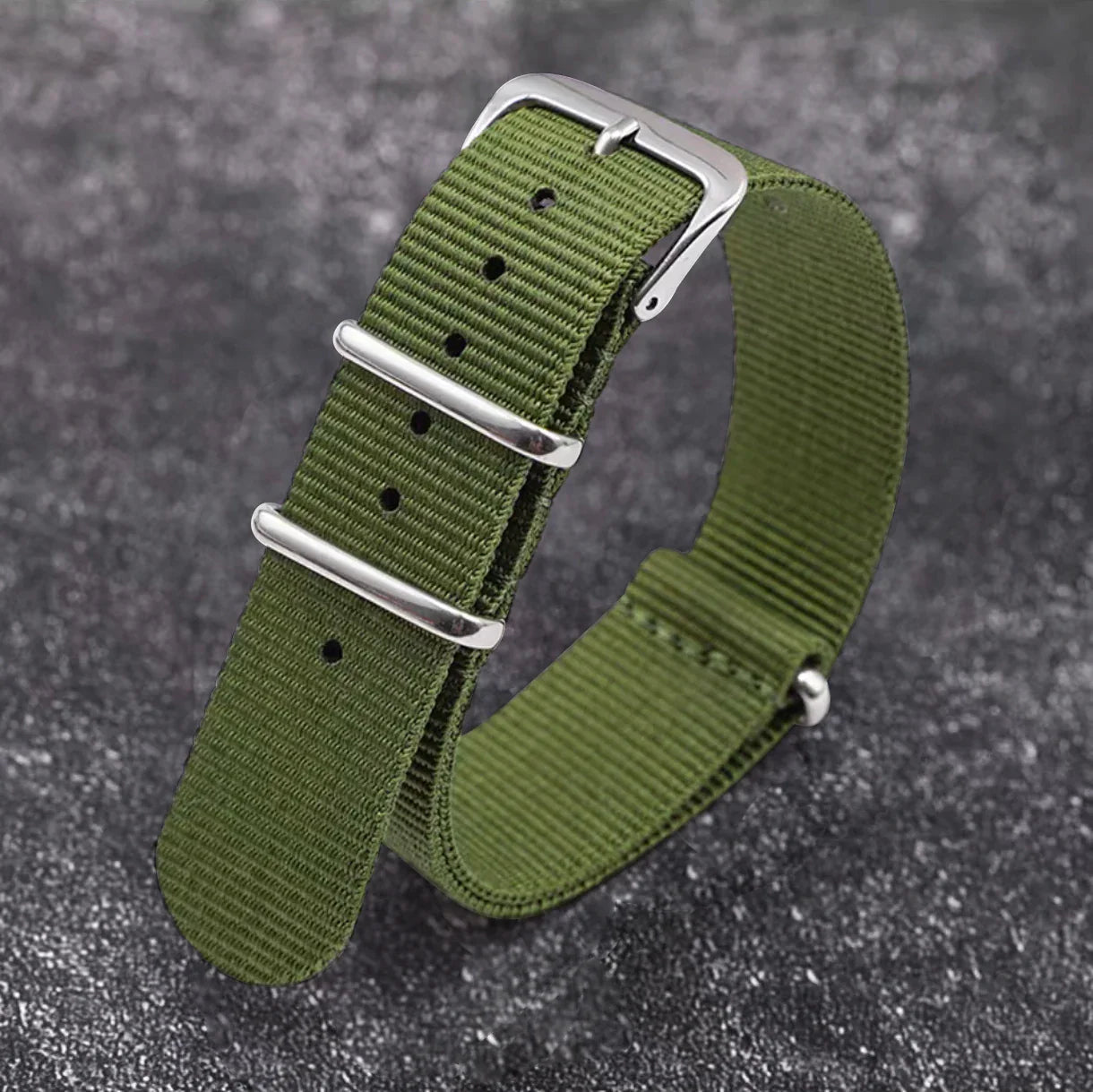 Polar Nylon Watch Strap Canvas Band, Unisex, Durable Pin Buckle Wristband BandsCo Straps