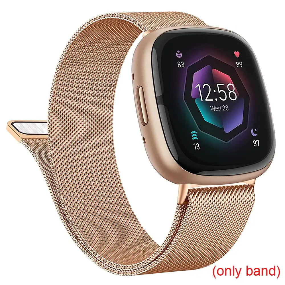 Fitbit Versa & Sense Magnetic Steel Band - Elegant Design BandsCo Straps