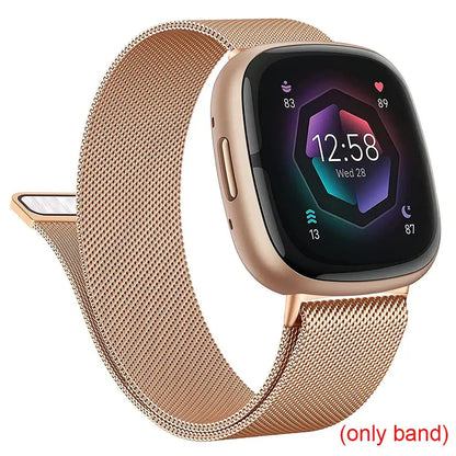 Fitbit Versa & Sense Magnetic Steel Band - Elegant Design BandsCo Straps