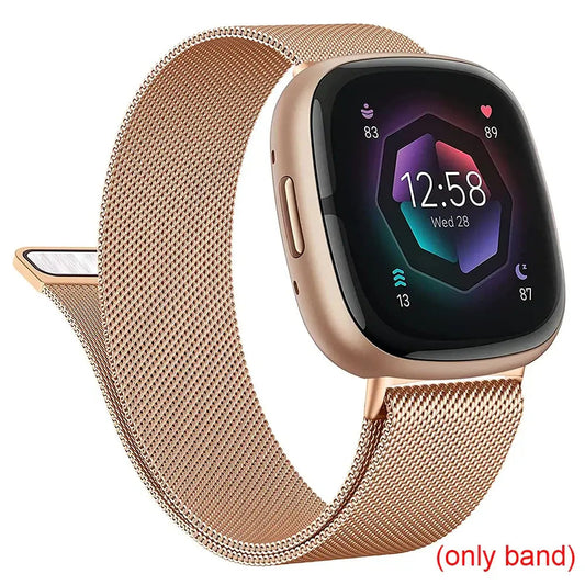 Fitbit Versa & Sense Magnetic Steel Band - Elegant Design BandsCo Straps