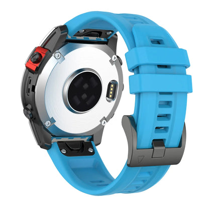 Garmin QuickFit 20/22/26mm Silicone Band with Double Keepers BandsCo Straps