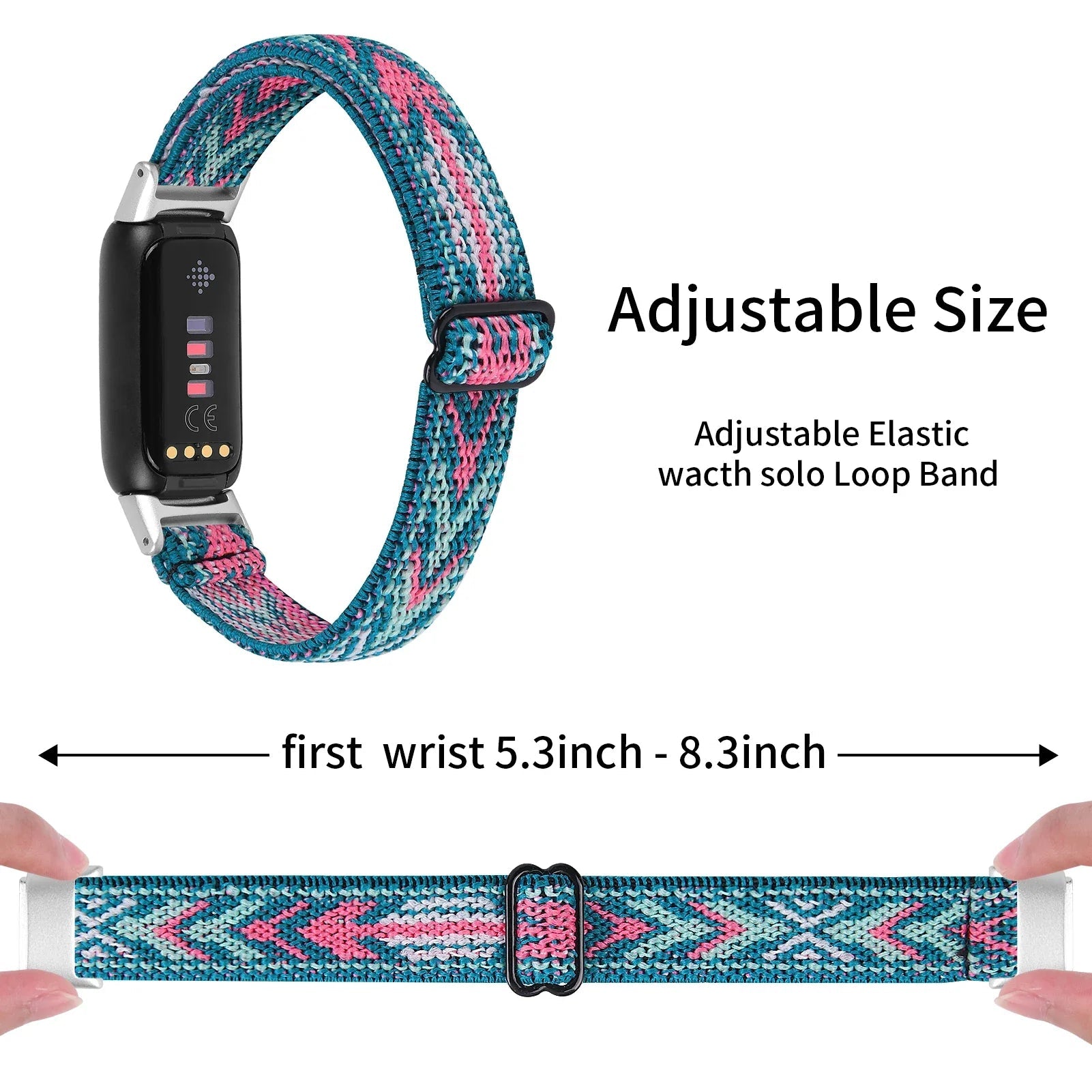 Fitbit Luxe Nylon Elastic Band - Soft Breathable Strap BandsCo Straps