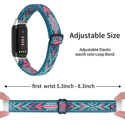 Fitbit Luxe Nylon Elastic Band - Soft Breathable Strap BandsCo Straps