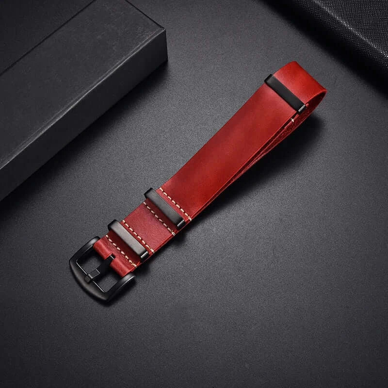 Ticwatch Leather Band - Premium Textured Design BandsCo Straps