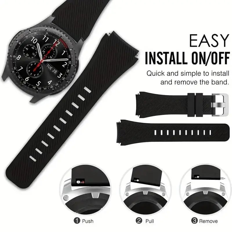 COROS Silicone Replacement Band Unisex Smartwatch Comfort Strap BandsCo Straps