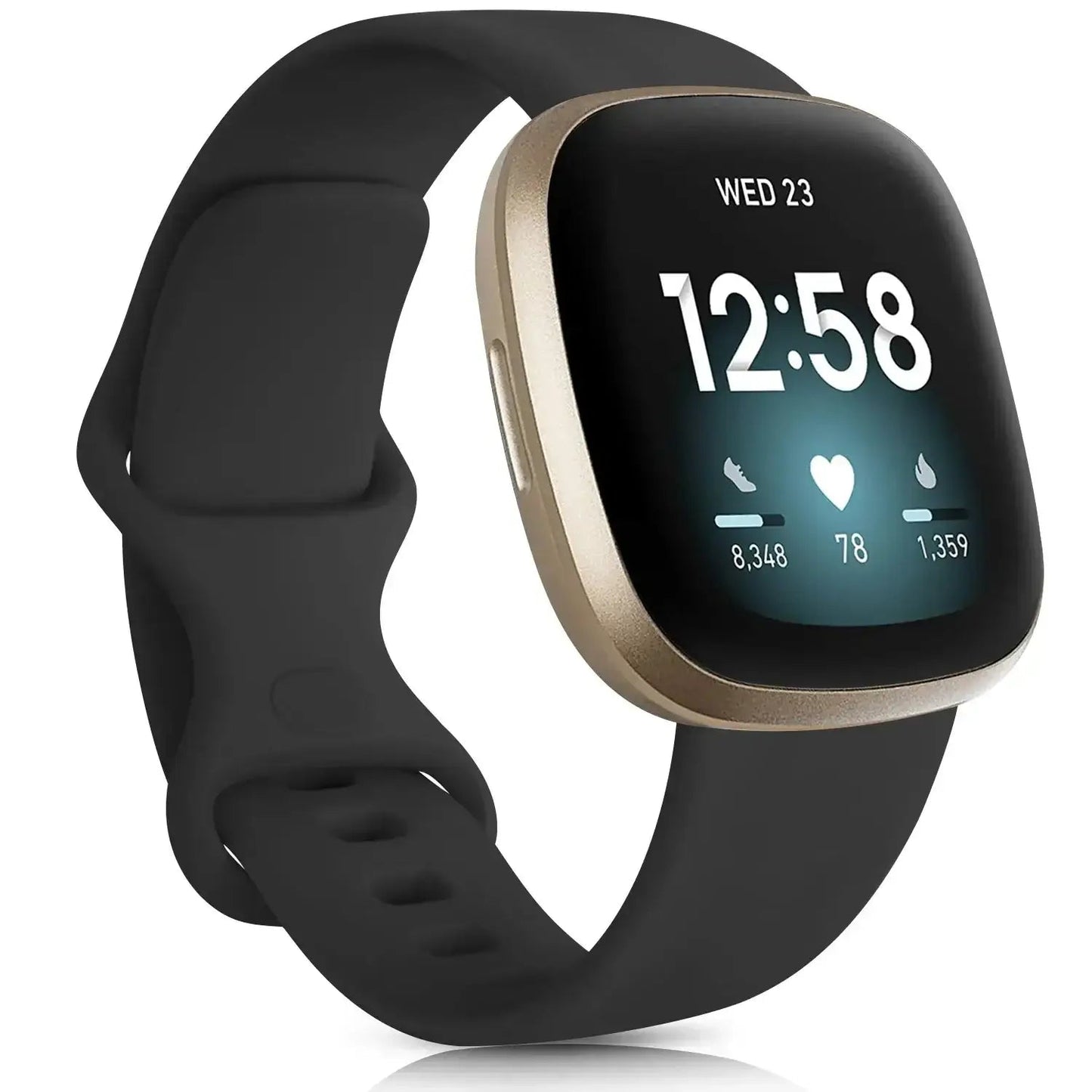 Fitbit Versa & Sense Silicone Bands - Lightweight Minimalist Design BandsCo Straps