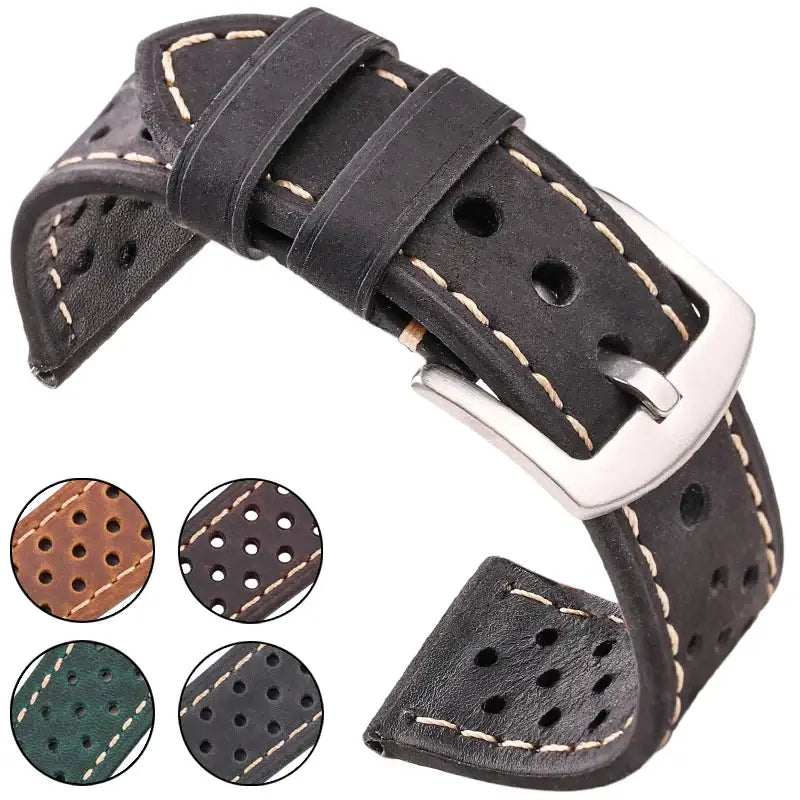 Huawei Watch Genuine Leather Band Durable Breathable Strap BandsCo Straps
