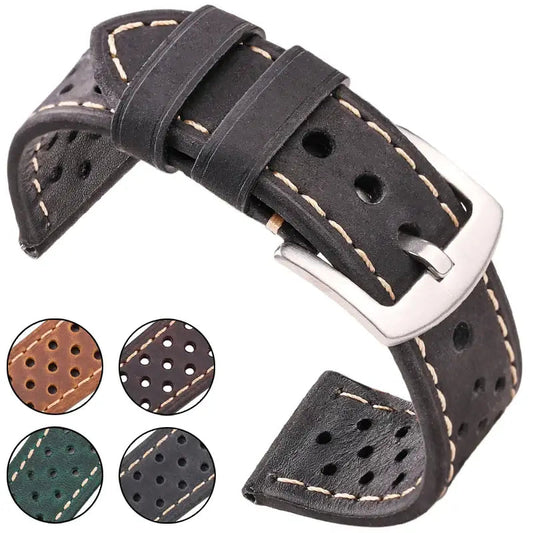 Huawei Watch Genuine Leather Band Durable Breathable Strap BandsCo Straps