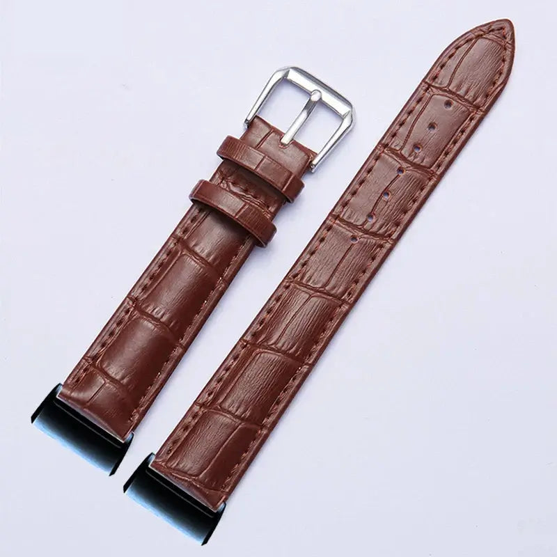 Fitbit Charge 6 5 4 3 Leather Band - Premium Classic Style BandsCo Straps