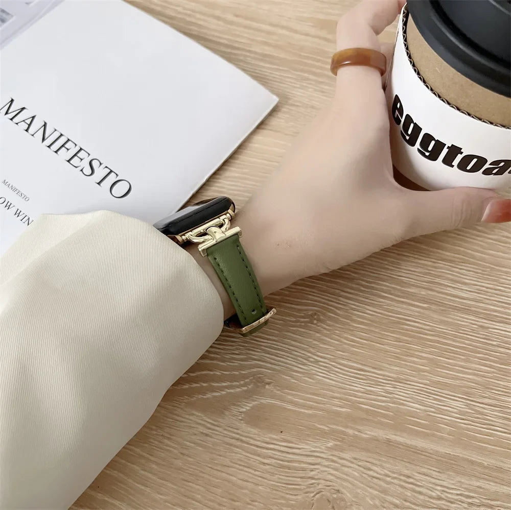 Apple Watch Genuine Leather Strap - Classic Durable Design BandsCo Straps