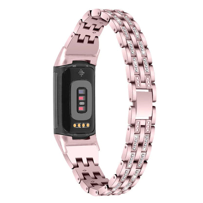 Fitbit Charge 5 6 Metal Band - Stylish Diamond Strap BandsCo Straps