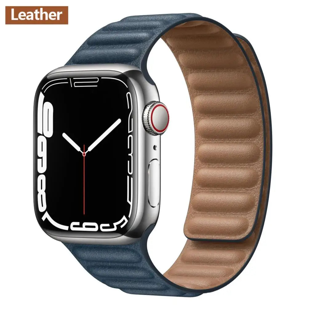 Apple Watch Leather Band - Premium Magnetic Loop Strap BandsCo Straps