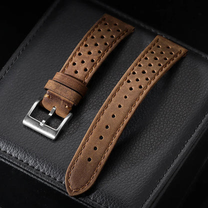 Amazfit Leather Band for Smartwatch - Vintage Calfskin Breathable Strap BandsCo Straps