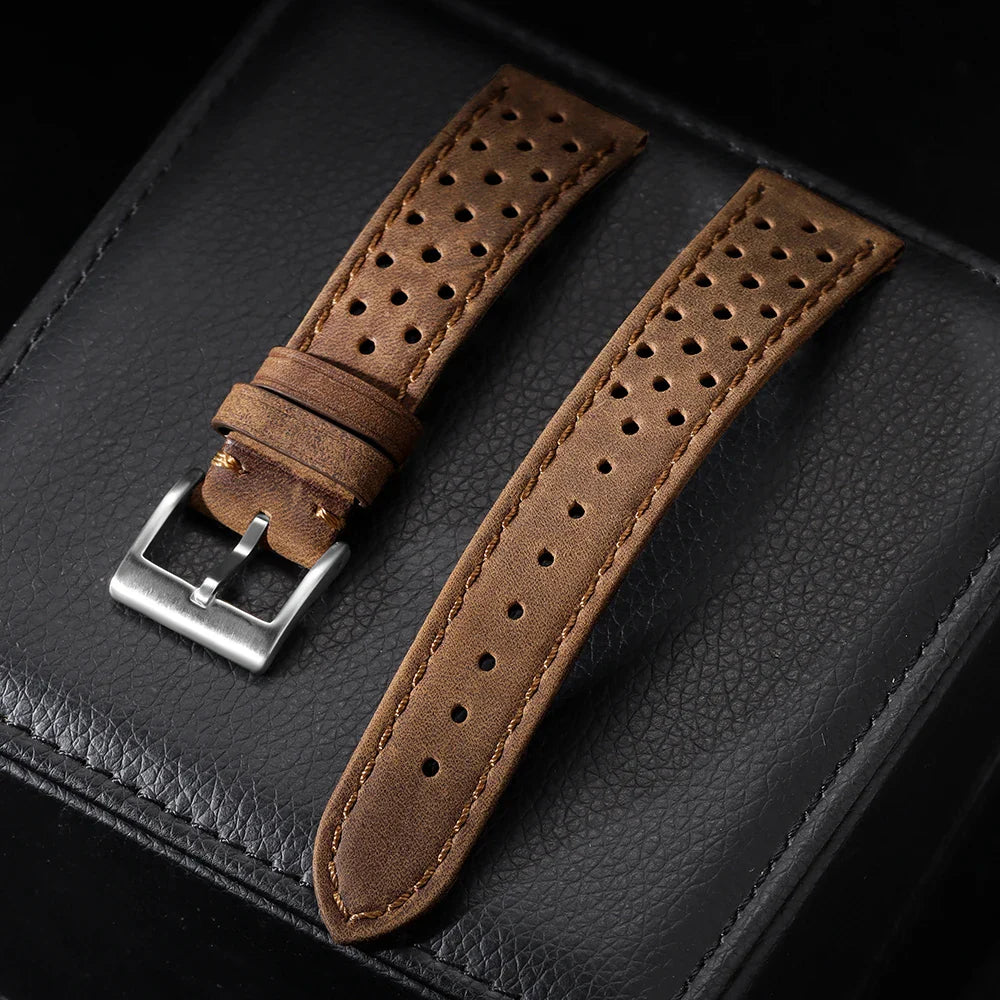Polar Leather Watch Bands For Polar Smartwatch - Unisex Vintage Calfskin Strap BandsCo Straps