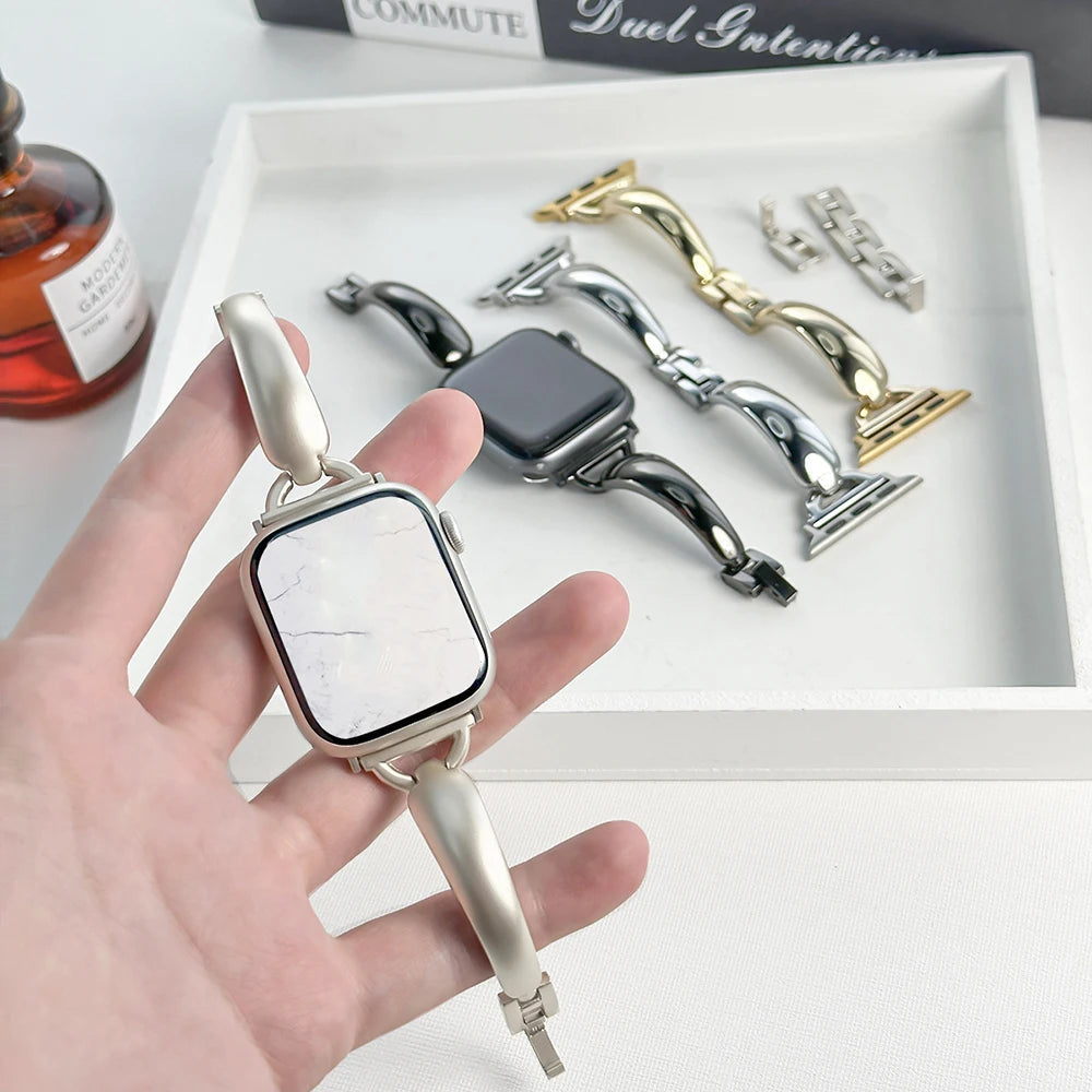 Polished Bangle Cuff Strap for Apple Watch Wristwatchstraps.co