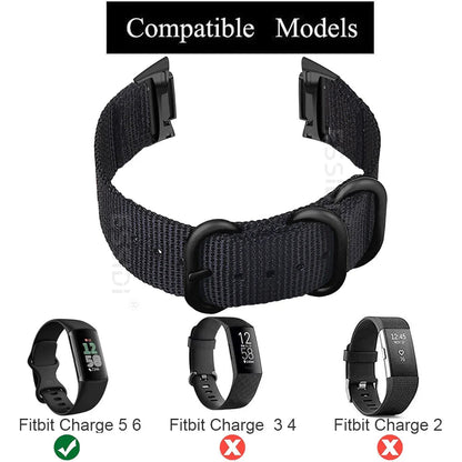Fitbit Charge 5 6 Nylon Band Loop - Flexible Durable Strap BandsCo Straps