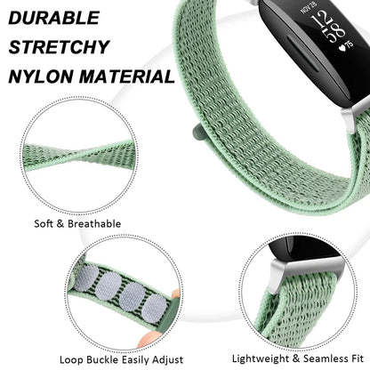 Fitbit Inspire 2, 1, HR Nylon Velcro Band - Versatile Strap BandsCo Straps