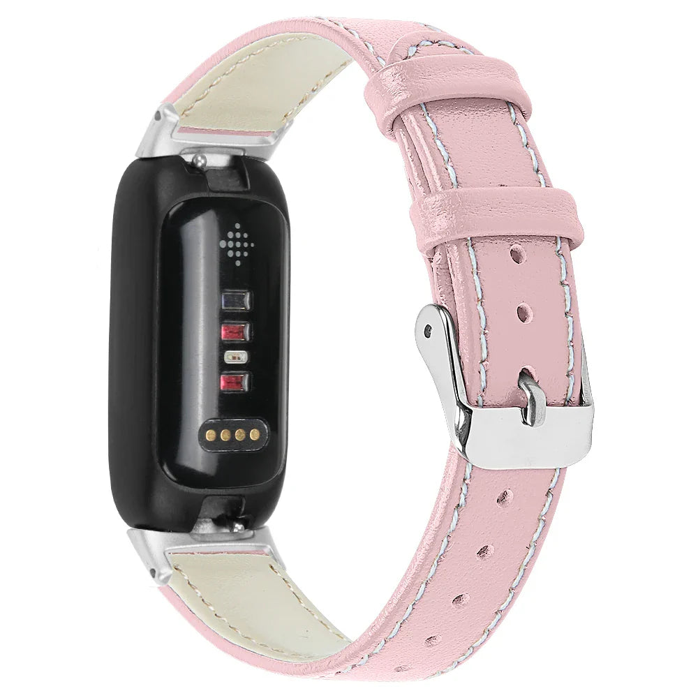 Fitbit Inspire 3 Leather Band - Stylish and Breathable Strap BandsCo Straps