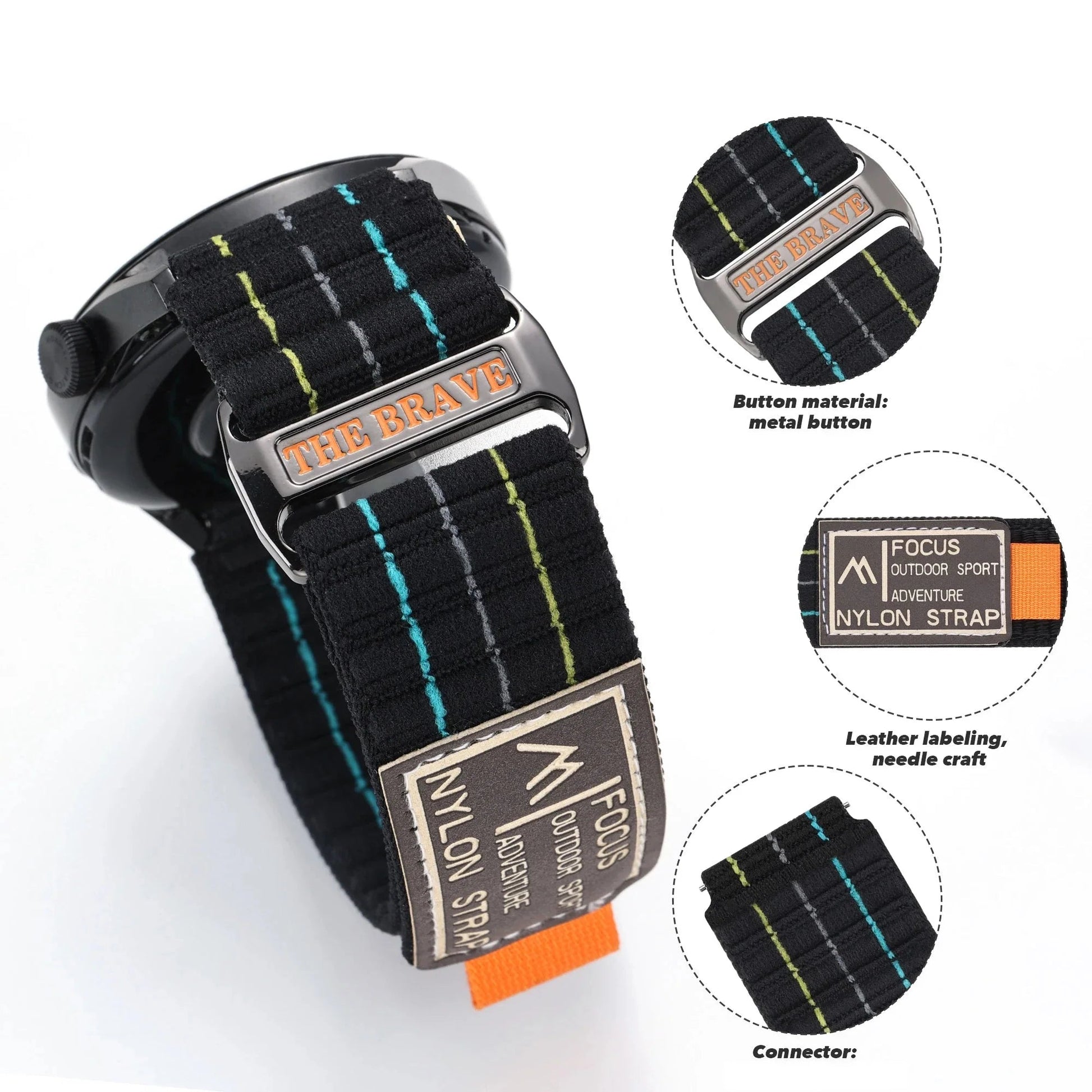 OnePlus Watch Sport Loop Nylon Band Strap - Comfortable & Durable BandsCo Straps