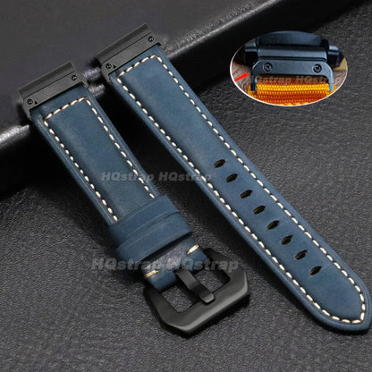 Garmin Vintage Leather Strap - Classic and Comfortable Band BandsCo Straps