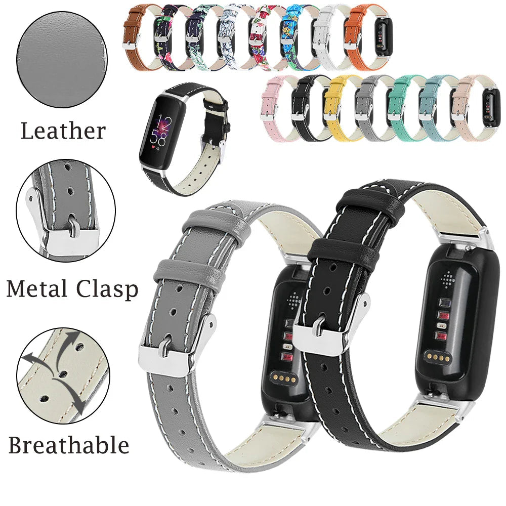 Fitbit Inspire 3 Leather Band - Stylish and Breathable Strap BandsCo Straps
