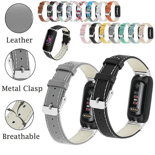 Fitbit Inspire 3 Leather Band - Stylish and Breathable Strap BandsCo Straps