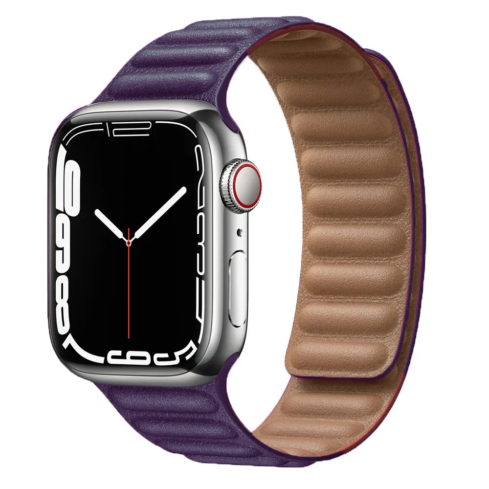 Apple Watch Leather Band - Premium Magnetic Loop Strap BandsCo Straps
