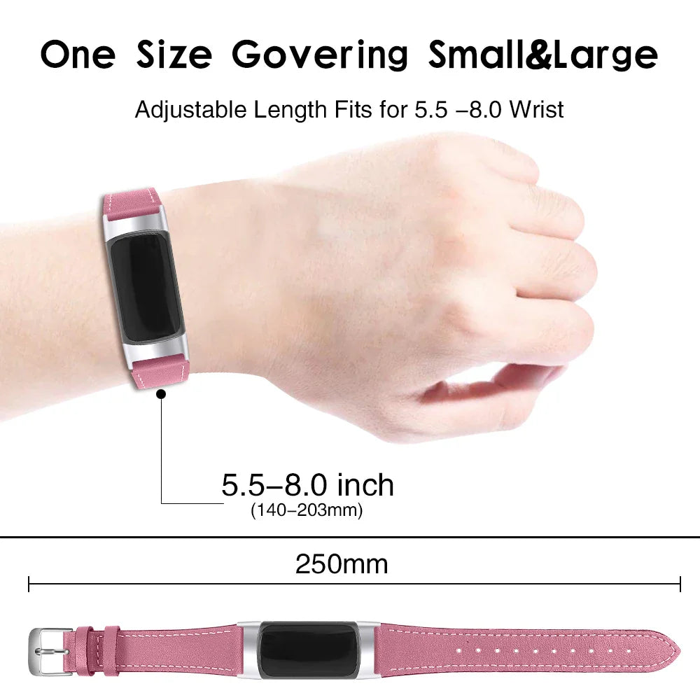 Fitbit Charge 5 6 Leather Strap - Stylish and Comfortable BandsCo Straps