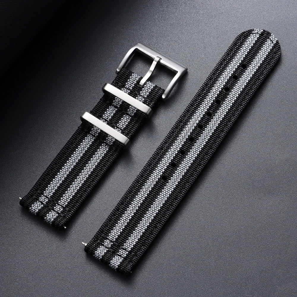 Polar Ribbed Nylon Watch Band - Quick Release Strap For Polar Watches BandsCo Straps