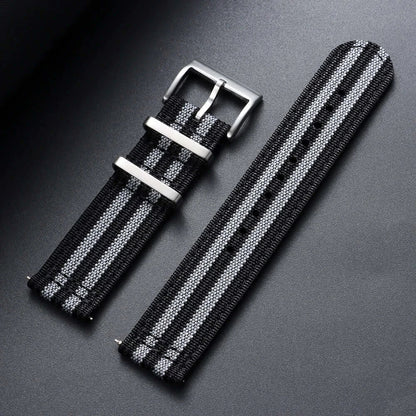 Amazfit Nylon Ribbed Watch Band Quick Release Sport Strap For Smartwatch BandsCo Straps
